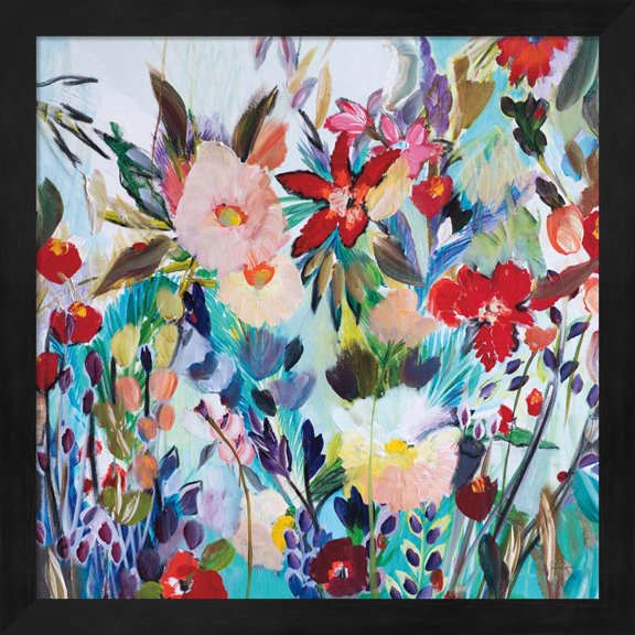 Magic Garden by Joan Davis, Framed Wall Art, 13.25W x 13.25H