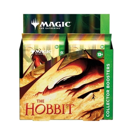 Magic: The Gathering The Hobbit Collector Booster Box 12 Packs MTG Middle-earth Set with Foils, Rare & Mythic Cards, Box Topper, Premium Collector Display for Trading Card Game Fans