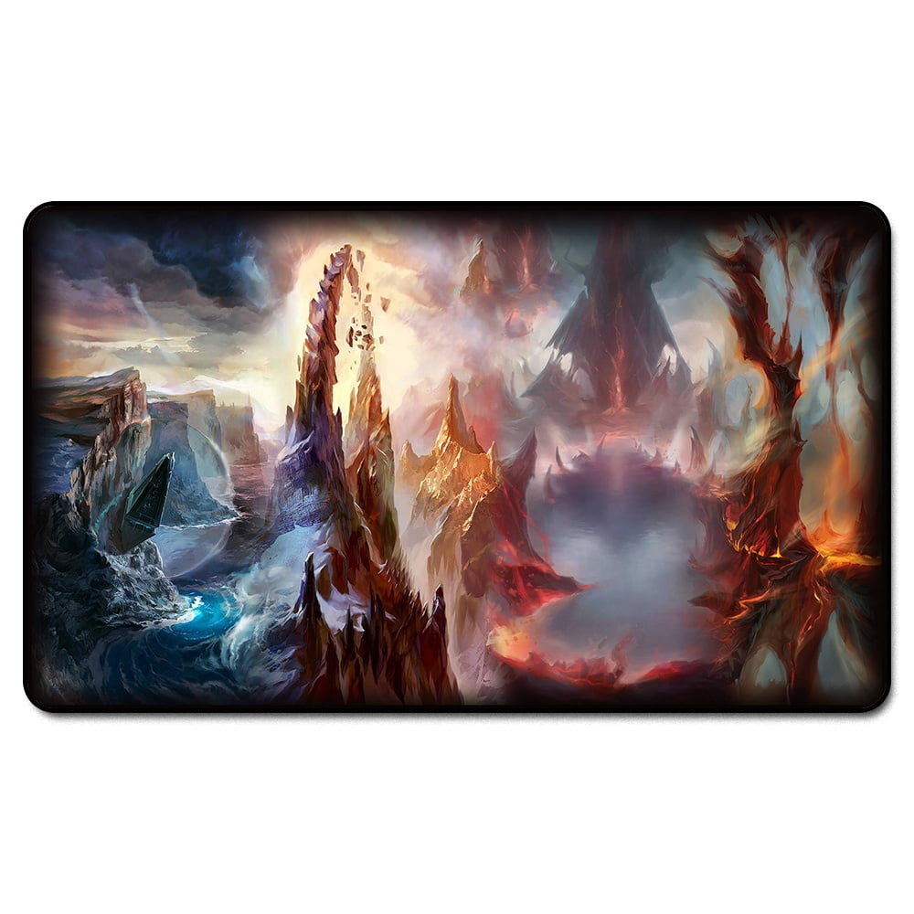 anime warrior girl Playmat) Cartoon Playmat,Board Games Anime Card Play Mat  Gathering,MTG Playmat,TV Computer Mega Playmat,Custom Table Pad Mouse Pad  with Free Waterproof Portable Bag