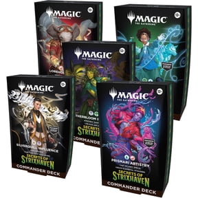 Magic the Gathering Secrets of Strixhaven 5-Deck Commander Case Cards