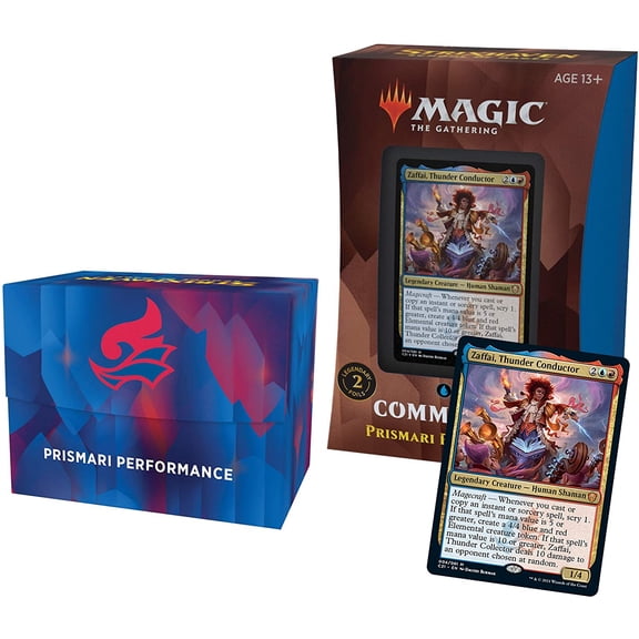 Magic The Gathering Strixhaven Commander Deck  Prismari Performance (Blue-Red), 100-card ready-to-play STX Commander deck (2 foil, 98.., By Visit the Magic The Gathering Store