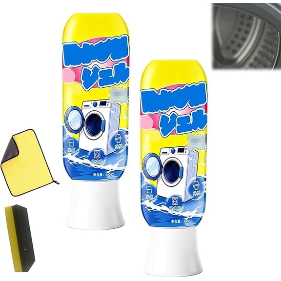 Magic Gel - Built-In Brush, 200g High-Efficiency Cleaning Gel, Multi-surface Deep Cleaning Gels, Gentle Formula, For Washing Machine, Toilets, Refrigerators (2PCS)