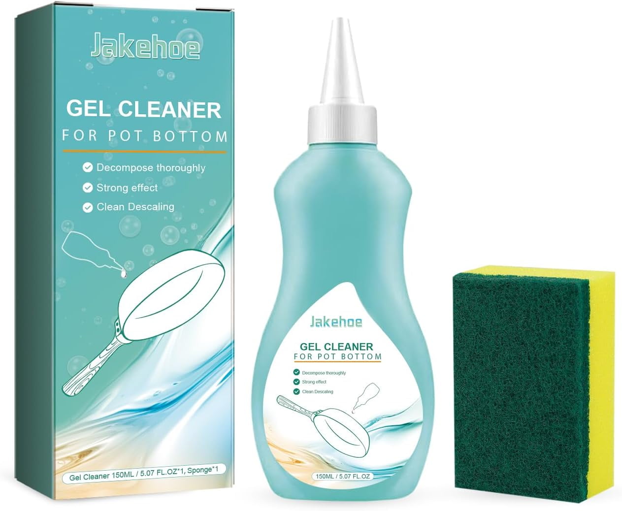 Magic Gel Cleaner for Pots and Pans, 150ML Gel Cleaner For Cookware