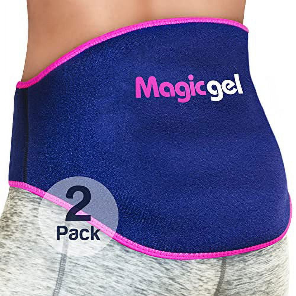 Magic Gel Ice Pack for Back Pain Relief 2 Pack Lower Back Gel Pack