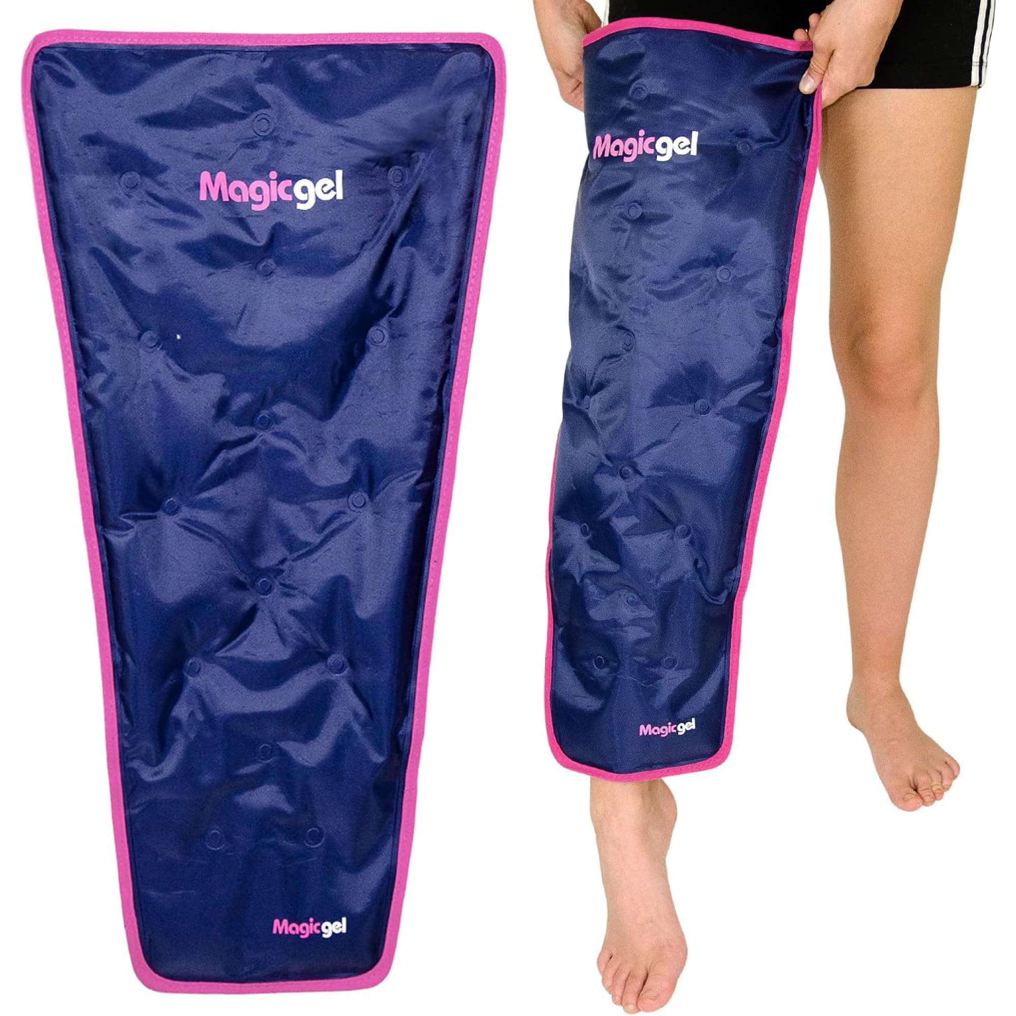 Magic Gel Leg Ice Pack - Reusable Cold Therapy for Injuries, Swelling, Arthritis & More- Pain Relief