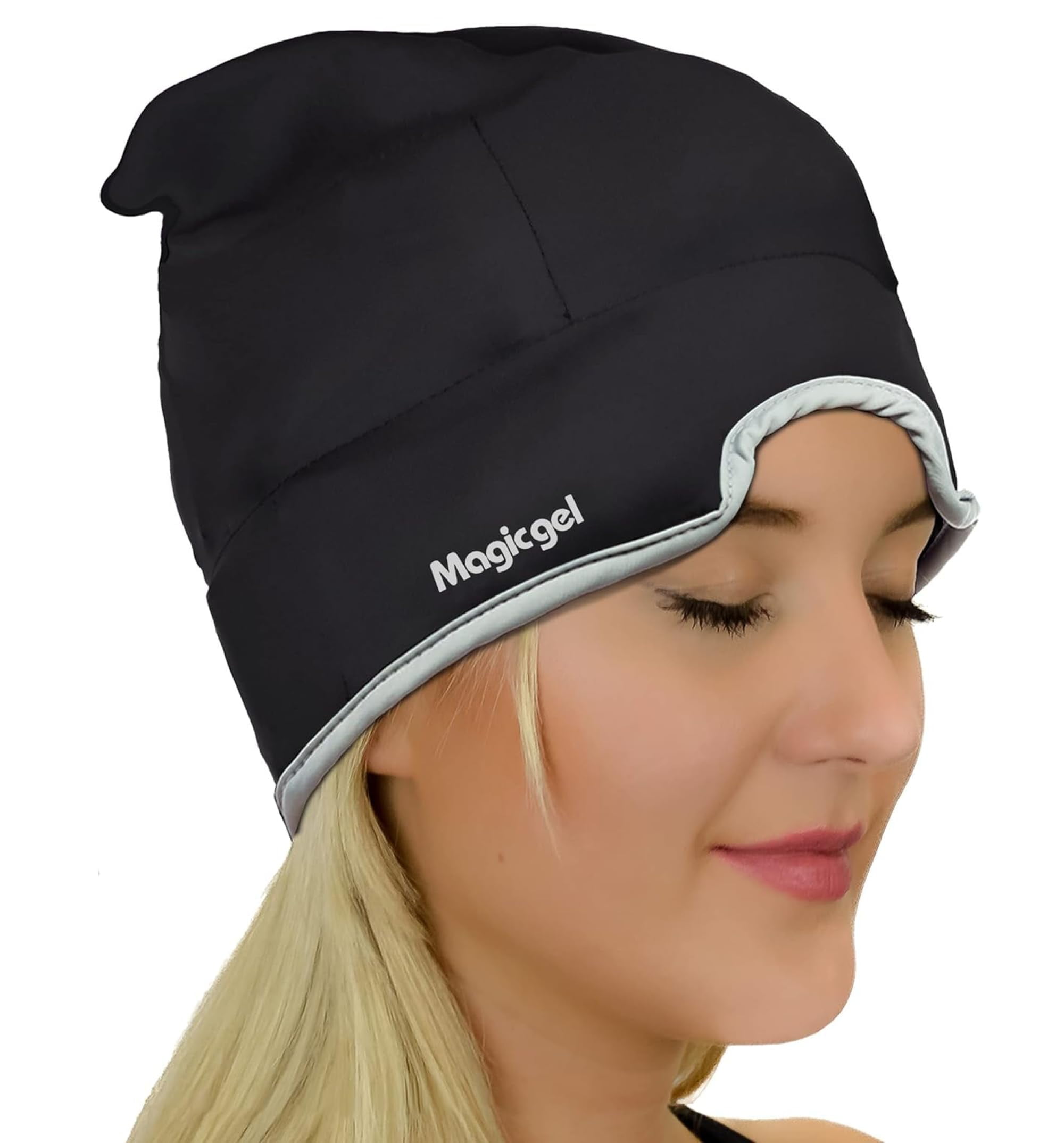 Magic Gel Migraine Ice Head Wrap Sinus Pressure Relief Headache Hat