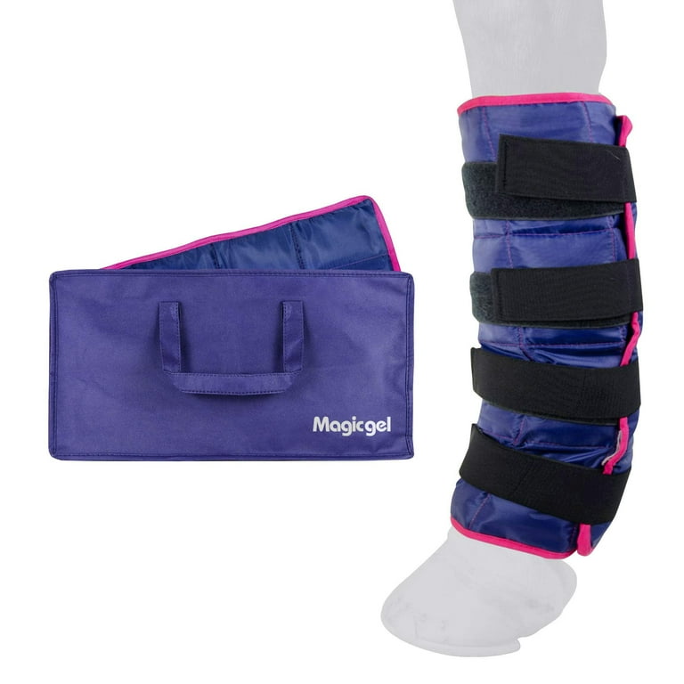 Magic Gel Reusable Horse Ice Pack Leg Wrap for Cryotherapy with Carrying Case Walmart