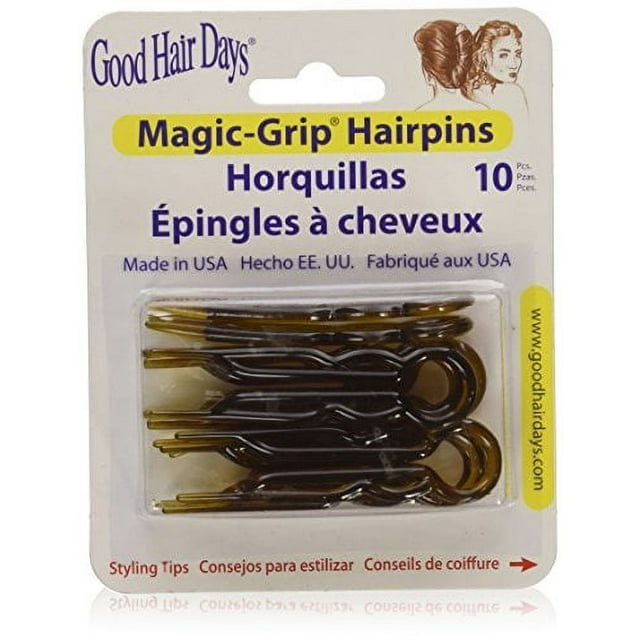MagicGrip Hair Pins Set of 10 by Good Hair Days Color Shell