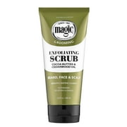 SoftSheen-Carson Magic Grooming Mens Facial Exfoliating Scrub Butter with Cocoa Butter & Cedarwood Oil for Dry Skin 6.8 fl oz