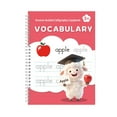 thumbnail image 1 of Magic Groove Practice Copybook, Reusable Magic Copybook, Handwriting Exercise Book With Numbers, Letters And Animals Tracing, Coil Spiral Binding, 7.28*10.24 Inches., 1 of 7
