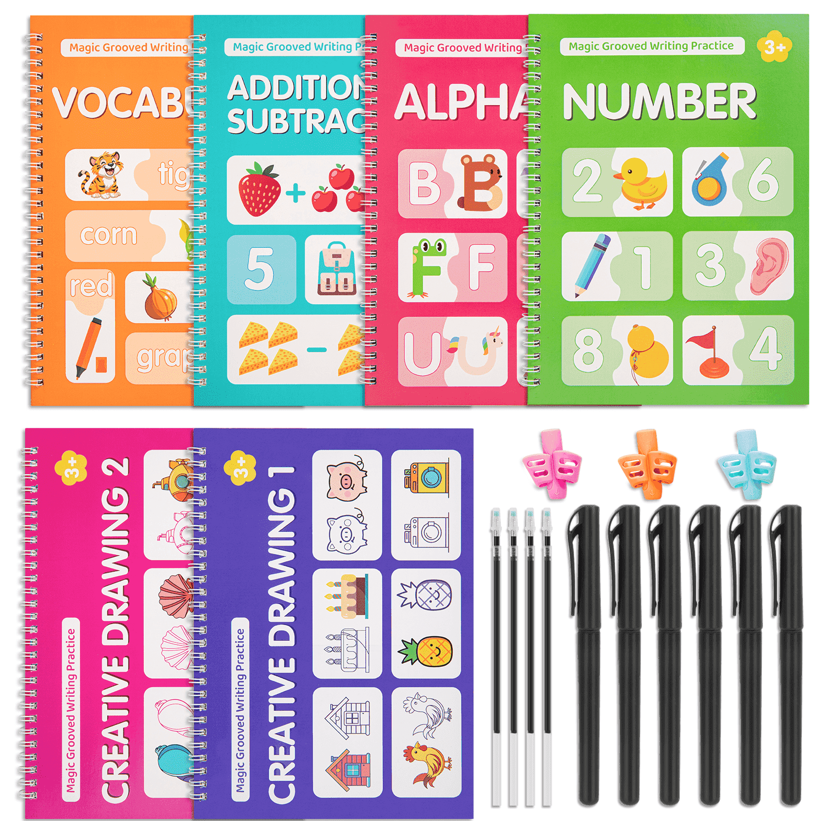 Magic Grooved Writing Practice Magic Grooved Writing Practice– Reusable Handwriting Practice Books and ...