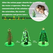 Magic Growing Christmas Tree Crystal Christmas Tree Green Colorful Presents Novelty Kit for Kids Funny Educational and Party Toys DIY Christmas Tree Nightmare Before Christmas Decorations