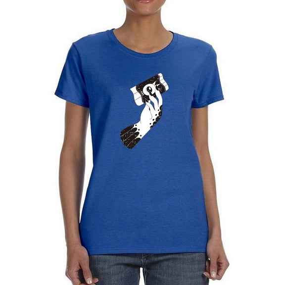 Magic Hand Holding A Card Shaped T-Shirt Women -Image by Shutterstock, Female Small