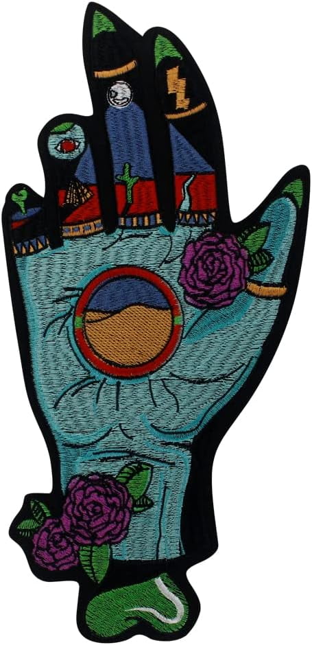 Magic Hands Patches Embroidered Applique Iron on Patches for Biker ...