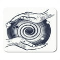 thumbnail image 1 of Magic Hands and Universe Black Hole Tattoo and Symbol Space Travel House of Moon Mousepad Mouse Pad Mouse Mat 9x10 inch, 1 of 3