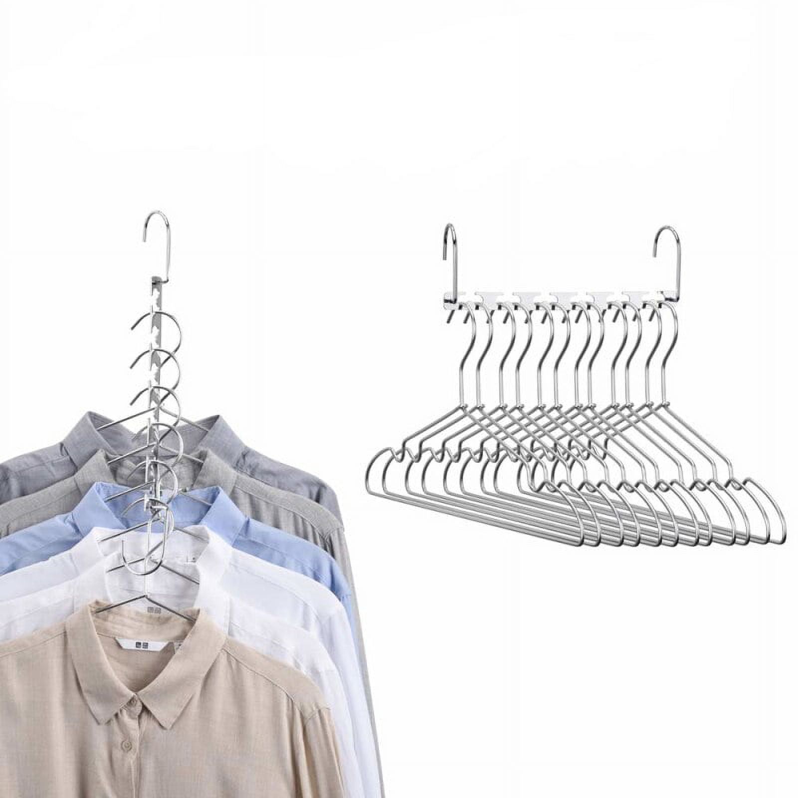 Magic Hangers, Space Saving Hangers Magical Clothing Hanger with Hook