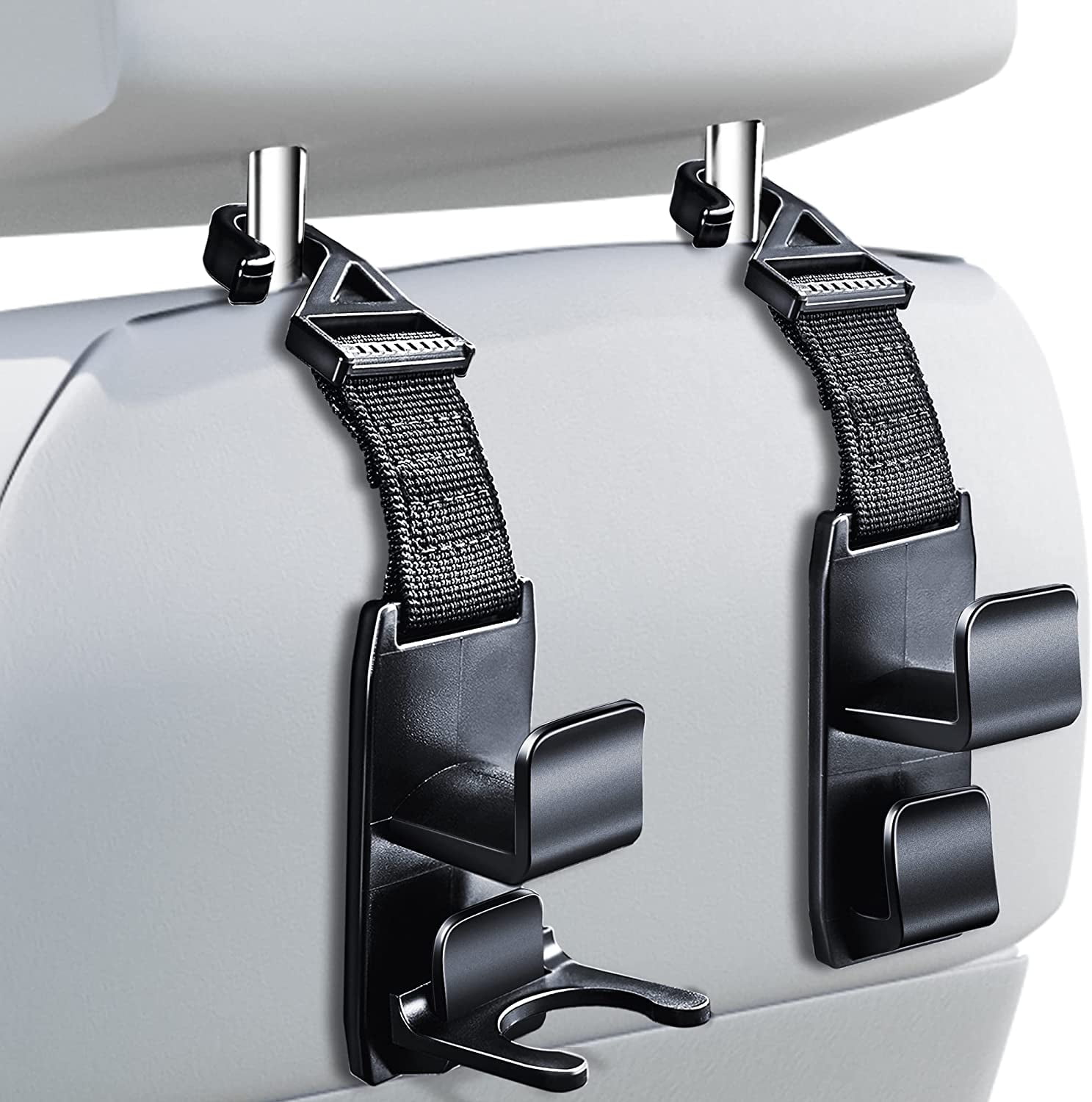 Magic Headrest Hooks for Car, Purse Hanger Headrest Hook Holder