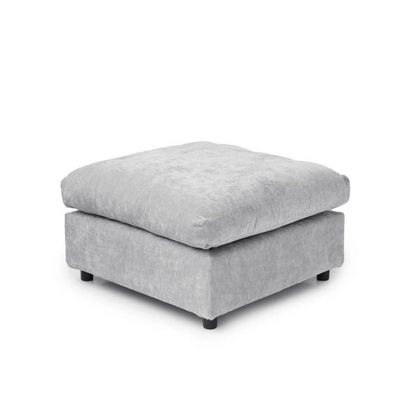 Magic Home Modern Chenille Movable Ottoman, Modular Sectional Sofa