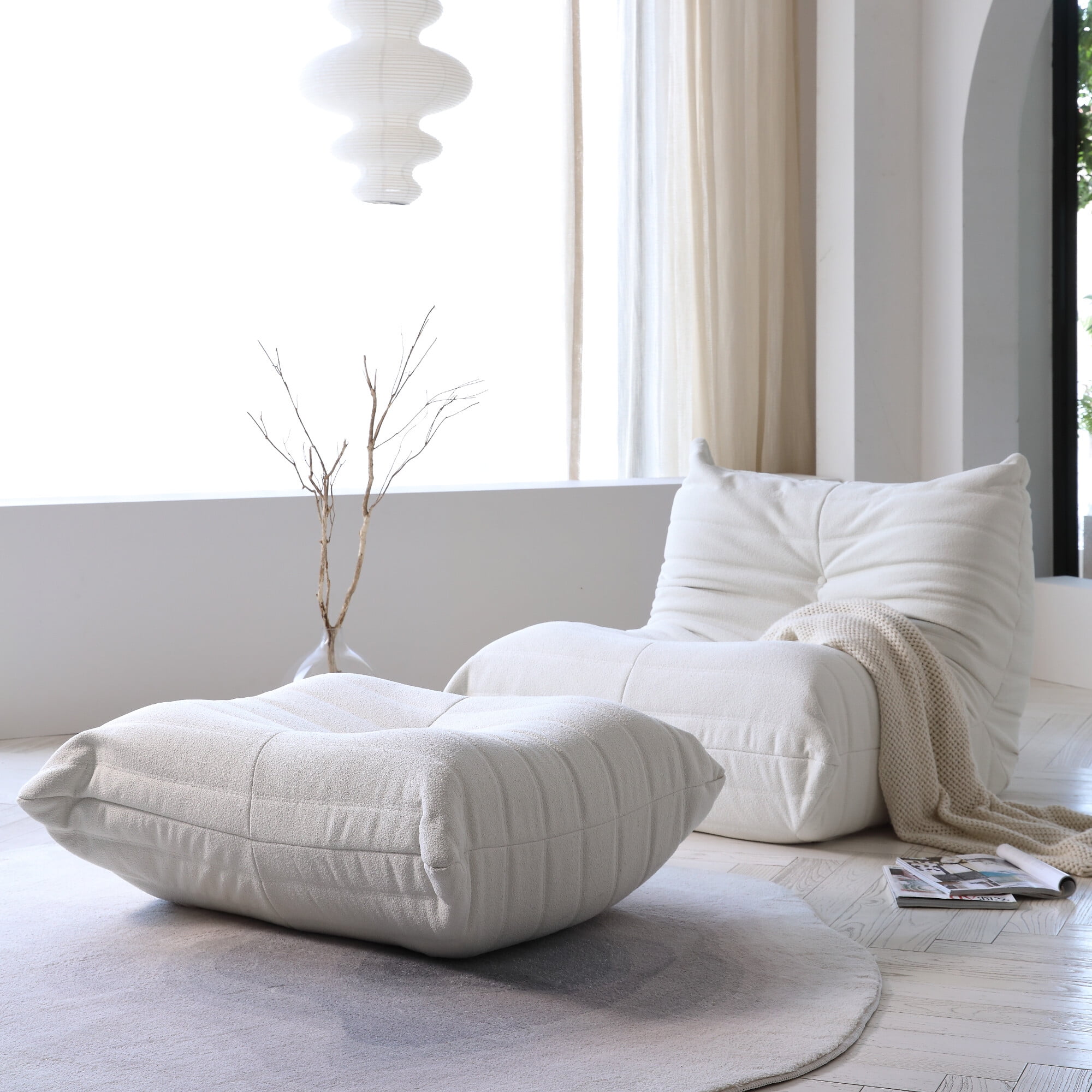 Magic Home Modern Sectional Sofa Togo Sofa Lazy Sofa Foam Couch