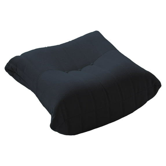 Magic Home Modern Sectional Sofa Togo Sofa Lazy Sofa Floor Sofa Foam Sofa Teddy Velvet Couch for Bedroom,Living Room,Apartment and Small Space,Ottoman,Black