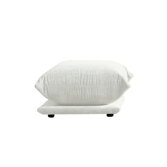 Magic Home Convertible Modular Sectional Sofa Foam Couch L-Shaped Sofa Chenille Couch Sectional Sofa Ottoman for Living Room,Beige