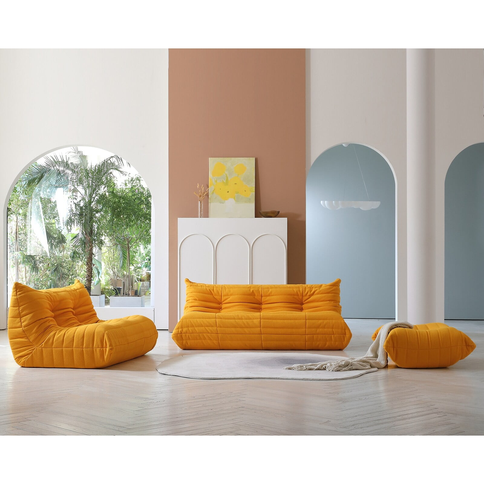 Floor sofa with back support shop