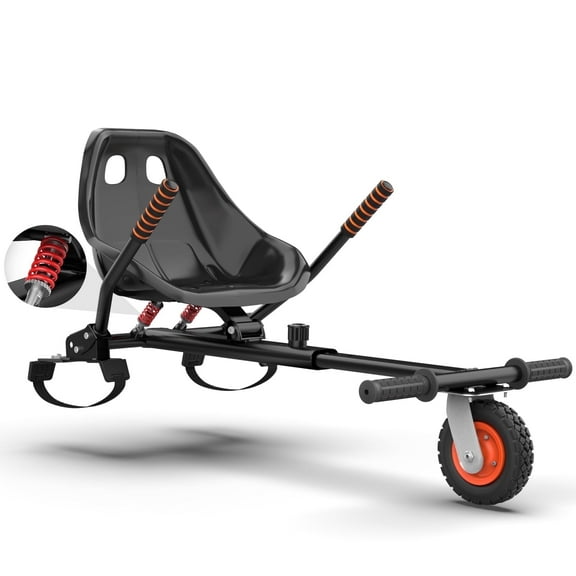 MIHOVER Self Balancing Scooter Go Kart with Rear Shock Absorption, Balancing Scooter Seat Attachment Accessory for 6.5" 8" 10" Balancing Scooter(Self Balancing Scooter not included)