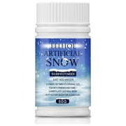 Magic Instant Snow Powder Bottle | Artificial Snow Fluff for Crafts, Winter Party Favors & Play | Create Snowflakes, Wreaths & Pine Cones Decor | Indoor Garden & Window Decoration