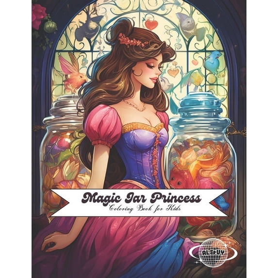 Magic Jar Princess: An Kids Coloring Book Grayscale Images (Paperback)