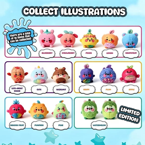 Magic Jellykins Surprise Plush Jar, 3 Inch Water Activated Reveal Toy, Random Style Blind Box, Collectible Stuffed Figure For Boys Girls Ages 5 And Up (1Pack, Random Styles)