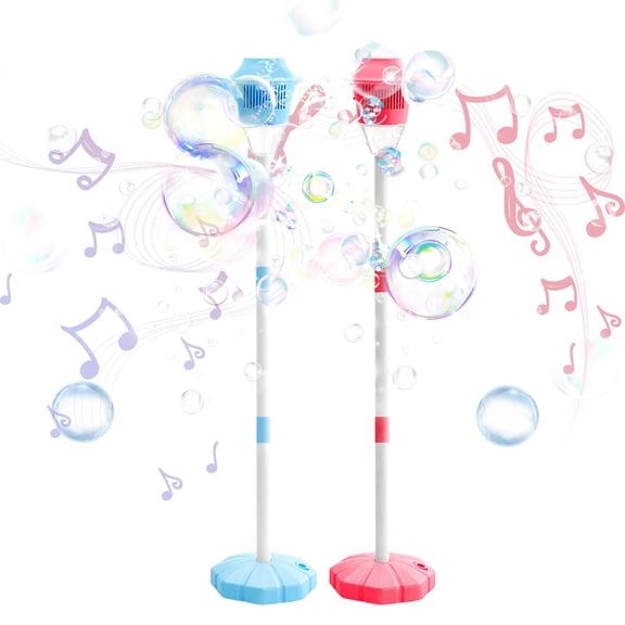 Magic Jet Bubble Magic Jet Bubbles, 47" Rechargeable Automatic Bubble Maker with Light Music
