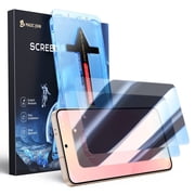 Magic John 2 Pack Privacy Screen Protector for Samsung Galaxy S24/S25+/Plus Tempered Glass Ease of Use