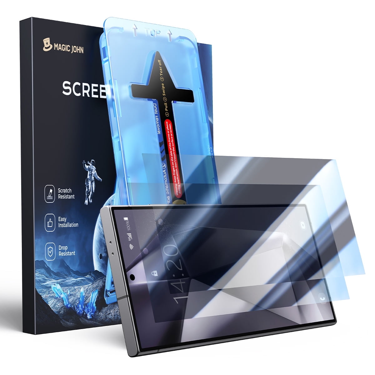MAGIC JOHN 3rd Gen Upgraded for iPhone 17 Pro Screen Protector 6.3 Inch