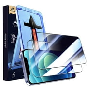 Magic John 2 Pack Privacy Screen Protector for iPhone 12/12 Pro 6.1in Tempered Glass Ease of Use
