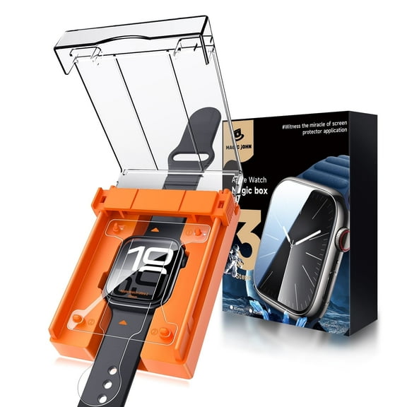 Magic John 2 Pack Screen Protector for Apple Watch Series 10/11 46MM iWatch Anti-Scratch HD Clear Easy Installation