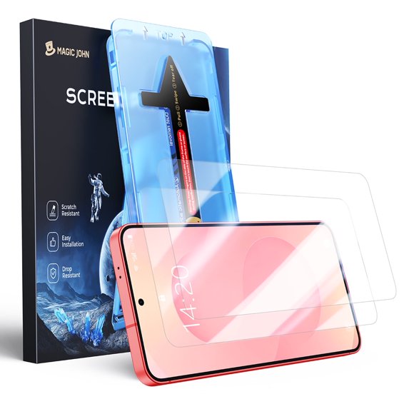 Magic John 2 Pack Screen Protectors, Samsung Galaxy S24/S25, Tempered ...