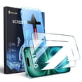 thumbnail image 1 of MAGIC JOHN 2 Pack Screen Protector for iPhone 16/iPhone 15 HD Clear Corning Tempered Glass Screen Saver Easy Installation, 1 of 10