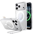 thumbnail image 1 of Magic John Case for iPhone 17 Pro Max with Kickstand,Compatible with MagSafe,12FT Mil-Grade Drop Shockproof Protection Anti-Yellowing,Clear, 1 of 9
