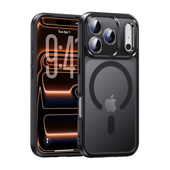 Magic John for iPhone 17 Pro Max Phone Case Compatible with MagSafe, Military Grade Drop Protection, Translucent Matte Back