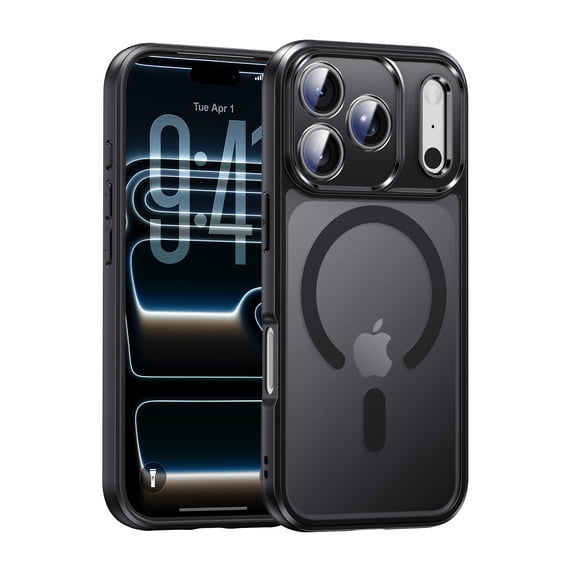 Magic John for iPhone 17 Pro Phone Case Compatible with MagSafe, Military Grade Drop Protection, Translucent Matte Back
