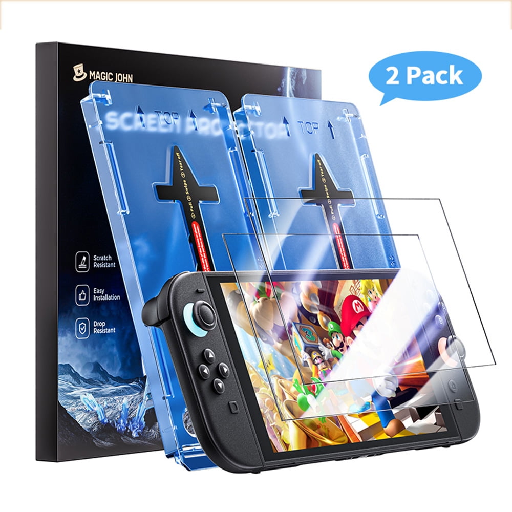 Magic John Corning Tempered Glass Screen Protector for Nintendo Switch 2 (2025) [2 Pack]