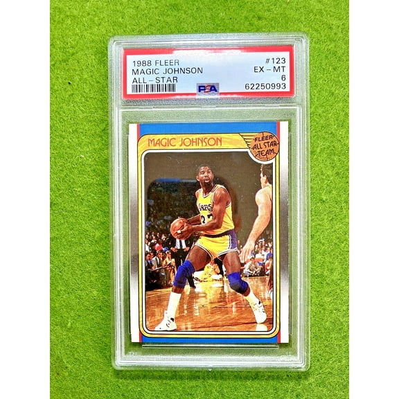 Magic Johnson 1988 FLEER ALL STAR CARD PSA 6 LAKERS SP 1988 Fleer MAKE AN OFFER