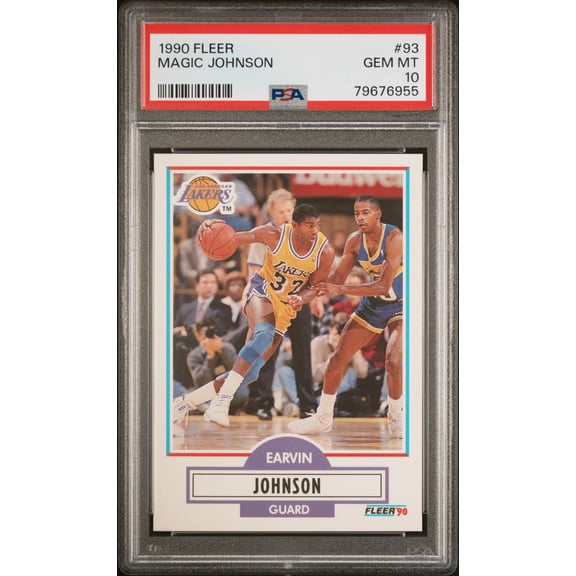 Magic Johnson 1990 Fleer Basketball Card #93 Graded PSA 10