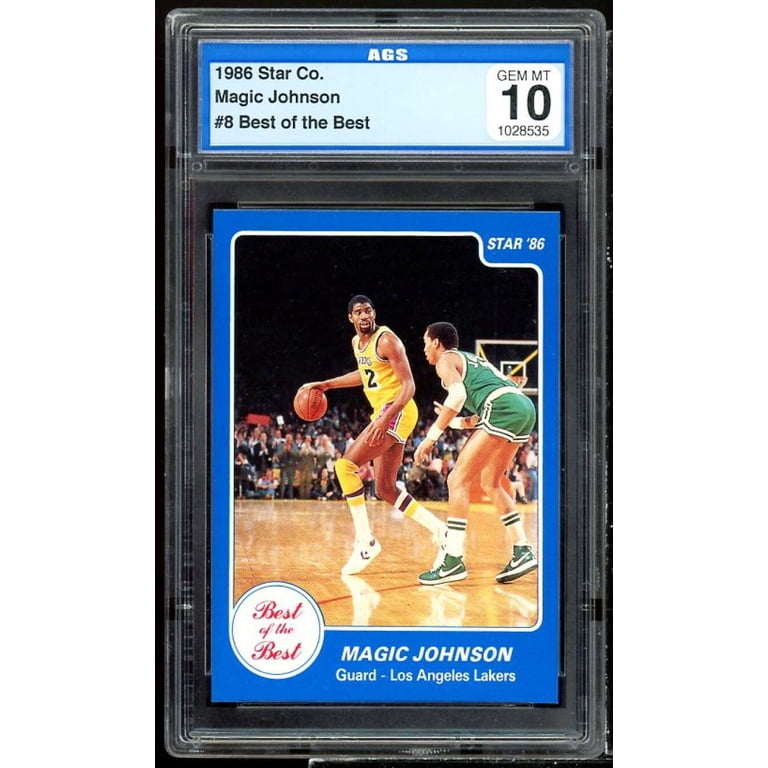 Magic Johnson Card 1986 Star Co. Best Of The Best #8 AGS 10 GEM MT 