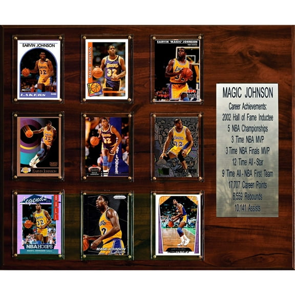 Magic Johnson Los Angeles Lakers 15'' x 18'' Plaque