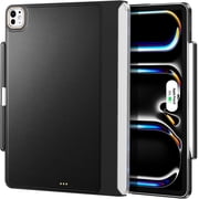 Magic-Keyboard Case for iPad Pro-11 inch M4 2024 with Pencil HolderKeyboard Not Included, Black