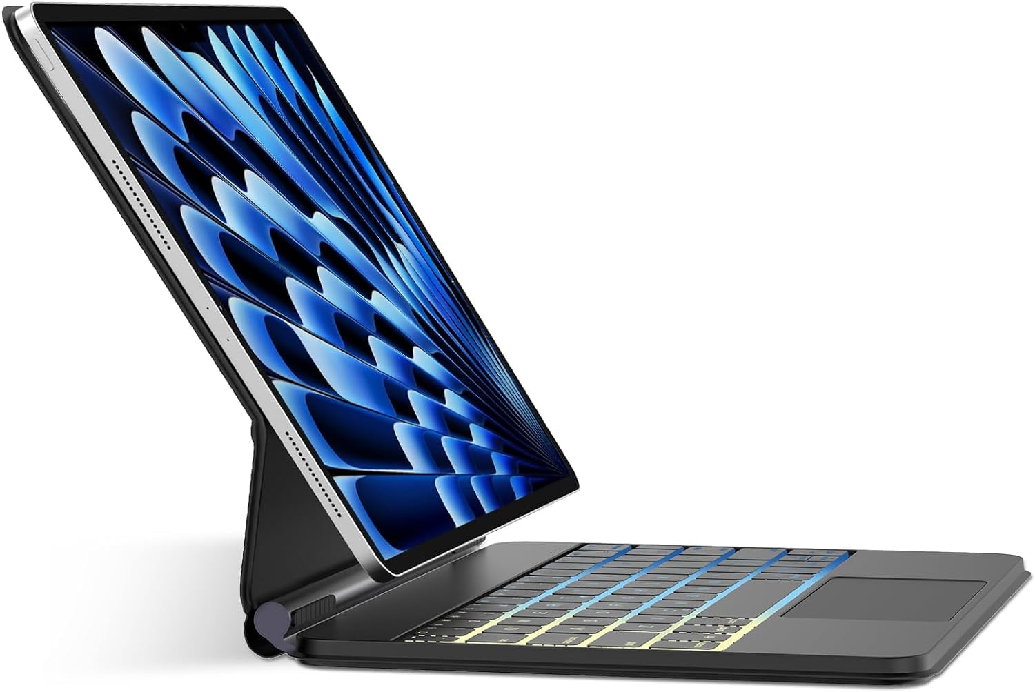 Ipad Air GKABXY Keyboard Case For 11 Inch M3/M2 (2025/2024) & 5th/4th Generation (2022/2020) 10.9-inch | Detachable Wireless Bluetooth Keyboard Cover With Pencil Holder (Black Ipad Keyboard Case