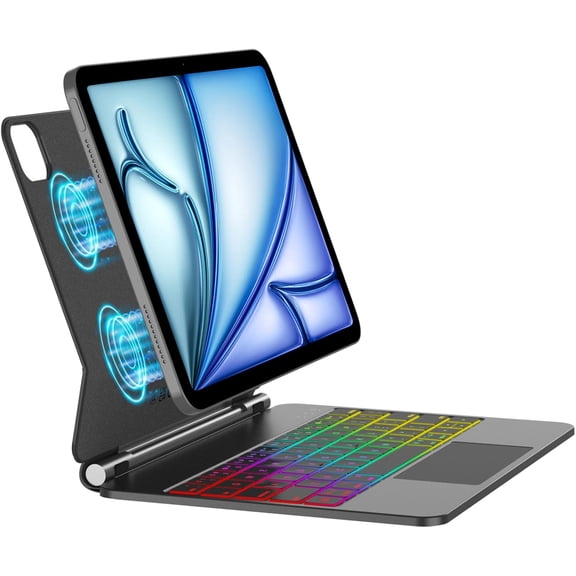 Magic Keyboard Case for iPad Air 11-inch (M4 2026/M3 2025/M2 2024) & iPad Pro 11 inch(1st/2nd/3rd/4th Generation,Backlight ,Magnetic Keyboard Case with Multi-Touch Trackpad for Air 10.9 5th/4th Gen
