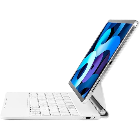 Magic Keyboard Case for iPad Air 13-inch (M4/M3/M2, 2026/2025/2024) & iPad Pro 12.9-inch (3rd/4th/5th/6th Gen) - Magnetic Keyboard with Multi-Touch Trackpad, Backlit, Lightweight - White