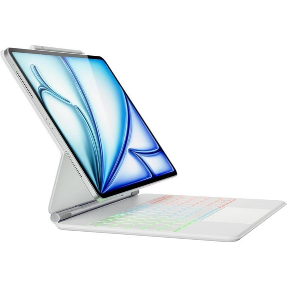 Magic Keyboard Case for iPad Air 13 inch M3 M2 2025 2024, iPad Pro 12.9 6th 5th 4th 3rd Gen 2022 - 2018, Wireless Magnetic Keyboard Case with Trackpad, Floating Cantilever Stand, Backlits